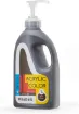 pintura acrilica versatil multiuso meeden envase dispensador 1lt color tierra quemada burnt umb 0