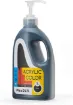 pintura acrilica versatil multiuso meeden envase dispensador 1lt color negro black 0