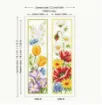 kit para bordar punto cruz set 2 marcadores 18x15cms motivo floral 1