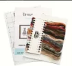 kit para bordar punto cruz 15x25cms incluye tela hilos agujas sin bastidor motivo impreso pajaritos 3