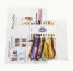 kit para bordar punto cruz set 2 marcadores 18x15cms motivo floral 3
