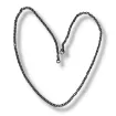 cadena acero 45cms por unidad modelo 3042356 color niquel 1