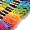 hilo bordar poliester punto cruz 6 hebras x8mts set 25 colores surtidos 1