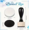 herramienta aplicadora tinta para sellos mango scrapbooking 70x33mms 2 repuestos esponja 1