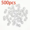 conectores flexibles para bijouterie loom band pulseras medida 11x6mms set 500 unidades transparentes 0