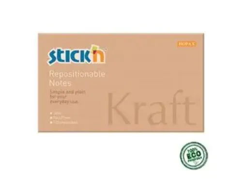 block notas kraft adhesivas stickn x100 hojas medida 76x127mms 0