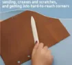 herramienta para plegado papel origami cuero medida 205x25mms por unidad 2