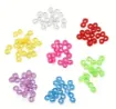 conectores flexibles para bijouterie loom band pulseras medida 11x6mms set 500 unidades transparentes 8
