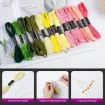 hilo bordar poliester punto cruz 6 hebras x8mts set 25 colores surtidos 5