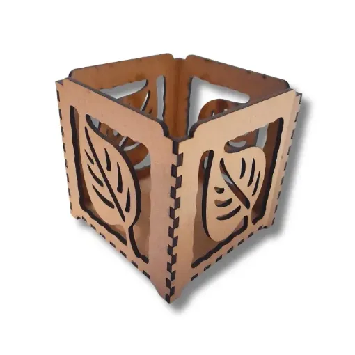fanal veladora mdf 3mms calado laser 10x10x11cms modelo 009 hoja 0