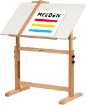 mesa dibujo ajustable profesional madera maciza haya meeden 89x59x83 95cms afd 6063 blanca 0
