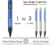 set 12 marcadores acrilicos profesionales punta reversible 0 5mm 1mm 2mms meeden x12 colores 2