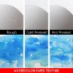 block para acuarela profesional baohong 100 algodon 300gr 26x18cms x20 hojas grano medio cp 1