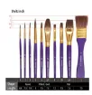set 10 pinceles para acuarela artist watercolor brush meeden pelo pony practico estuche 2