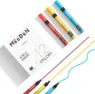 set 12 marcadores acrilicos profesionales punta reversible 0 5mm 1mm 2mms meeden x12 colores 8