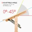 mesa dibujo ajustable profesional madera maciza haya meeden afd 6061 clara banco regulable 3