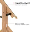 mesa dibujo ajustable profesional madera maciza haya meeden afd 6061 clara banco regulable 4