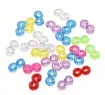 conectores flexibles para bijouterie loom band pulseras medida 11x6mms set 100 unidades multicolor 0