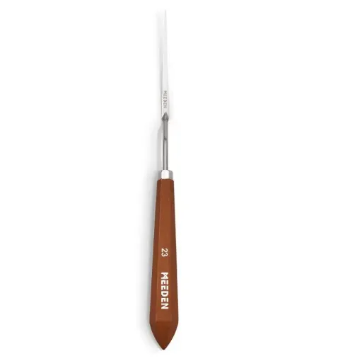 espatula metalica cromada mango madera profesional meeden modelo 3014 23 paleta 81mms 0