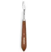 espatula metalica cromada mango madera profesional meeden modelo 3014 02 paleta 36mms 0
