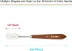 espatula metalica cromada mango madera profesional meeden modelo 3014 14 paleta 50mms 1