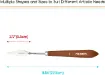 espatula metalica cromada mango madera profesional meeden modelo 3014 04 paleta 55mms 1