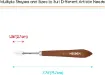 espatula metalica cromada mango madera profesional meeden modelo 3014 01 paleta 27mms 1