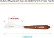 espatula metalica cromada mango madera profesional meeden modelo 3014 25 paleta 95mms 1