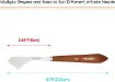 espatula metalica cromada mango madera profesional meeden modelo 3014 24 paleta 98mms 1
