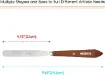 espatula metalica cromada mango madera profesional meeden modelo 3014 20 paleta 121mms 1