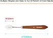 espatula metalica cromada mango madera profesional meeden modelo 3014 13 paleta 38mms 1