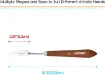 espatula metalica cromada mango madera profesional meeden modelo 3014 10 paleta 53mms 1