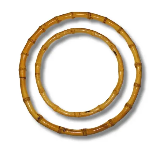 aro madera bamboo para manualidades circular 20cms 0