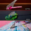 espatula metalica cromada mango madera profesional meeden modelo 3014 07 paleta 33mms 5