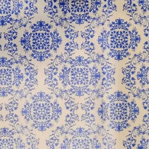 papel reciclado kraft decorado 50cms ancho rollo 5mts color azul 0
