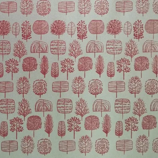 papel reciclado kraft decorado 50cms ancho rollo 5mts color rojo 0