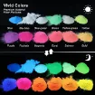 pigmentos concentrados polvo para resina epoxi lets resin colores glow in the dark x20grs por unidad 2