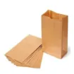 bolsa papel kraft lisa 60grs sin asas medida 22x11x7cms por 10 unidades 0
