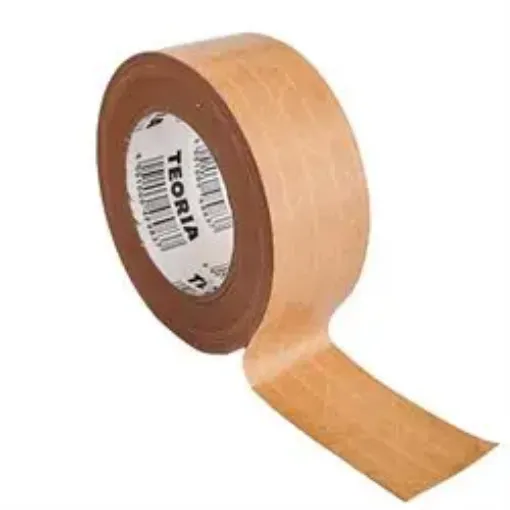 cinta adhesiva papel kraft reforzada ancho 70mms rollo 10mts 0