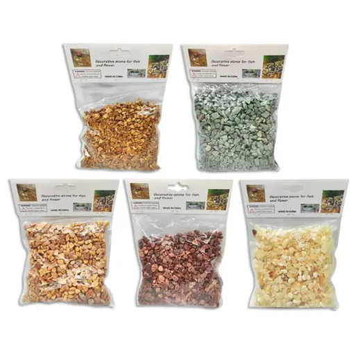 piedras decorativas mini paquete 350grs varios colores 0
