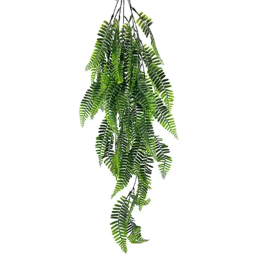 planta artificial colgante hojas serrucho medida 80cms 0
