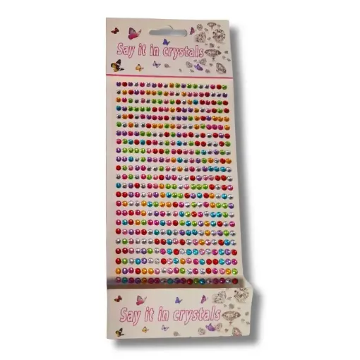 sticker piedras circulos 4mms x437 unidades multicolor 0