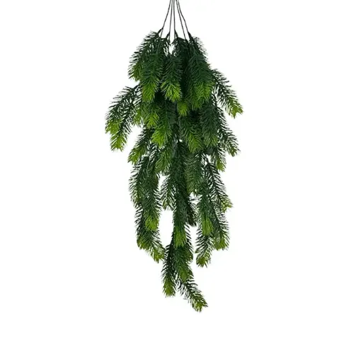 planta artificial colgante pino medida 92cms color verde oscuro 0