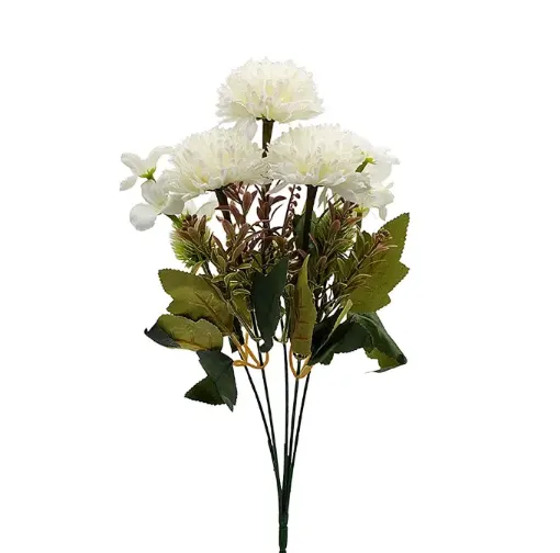 atado flores artificiales crisantemos x3 flores medida 36cms varios colores 0