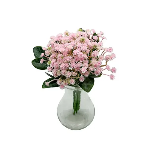 atado flores artificiales ilusion ramo 160 varas 15cms color rosado 0