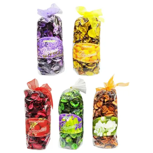 potpourri importado bolsa 100grs 8 5x23cms variedad colores aromas 0