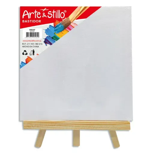 atril madera bastidor lienzo para pintar 15x15cms 0