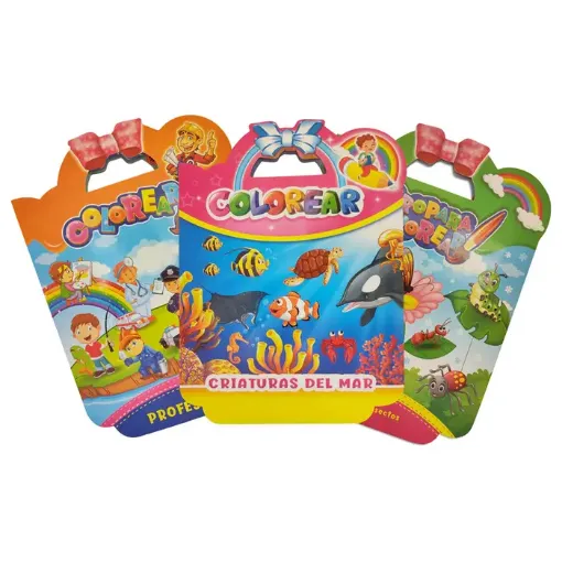 libro infantil para colorear dibujar a4 x16 pags varias tapas 0