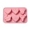 molde silicona grado alimenticio para jabones masas resina epoxi corazones x6 medida 185x125x20mm 2