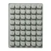 molde silicona grado alimenticio para chocolate masas jabones resina modelo mini abecedario x48 0